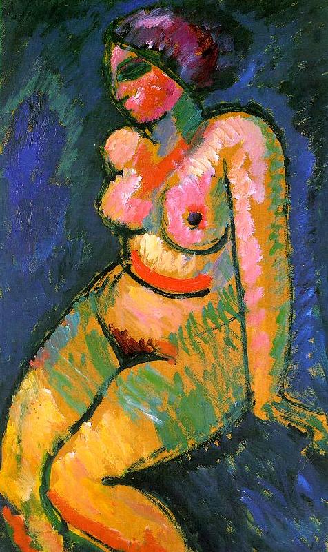 Alexei Jawlensky Seated Female Nude